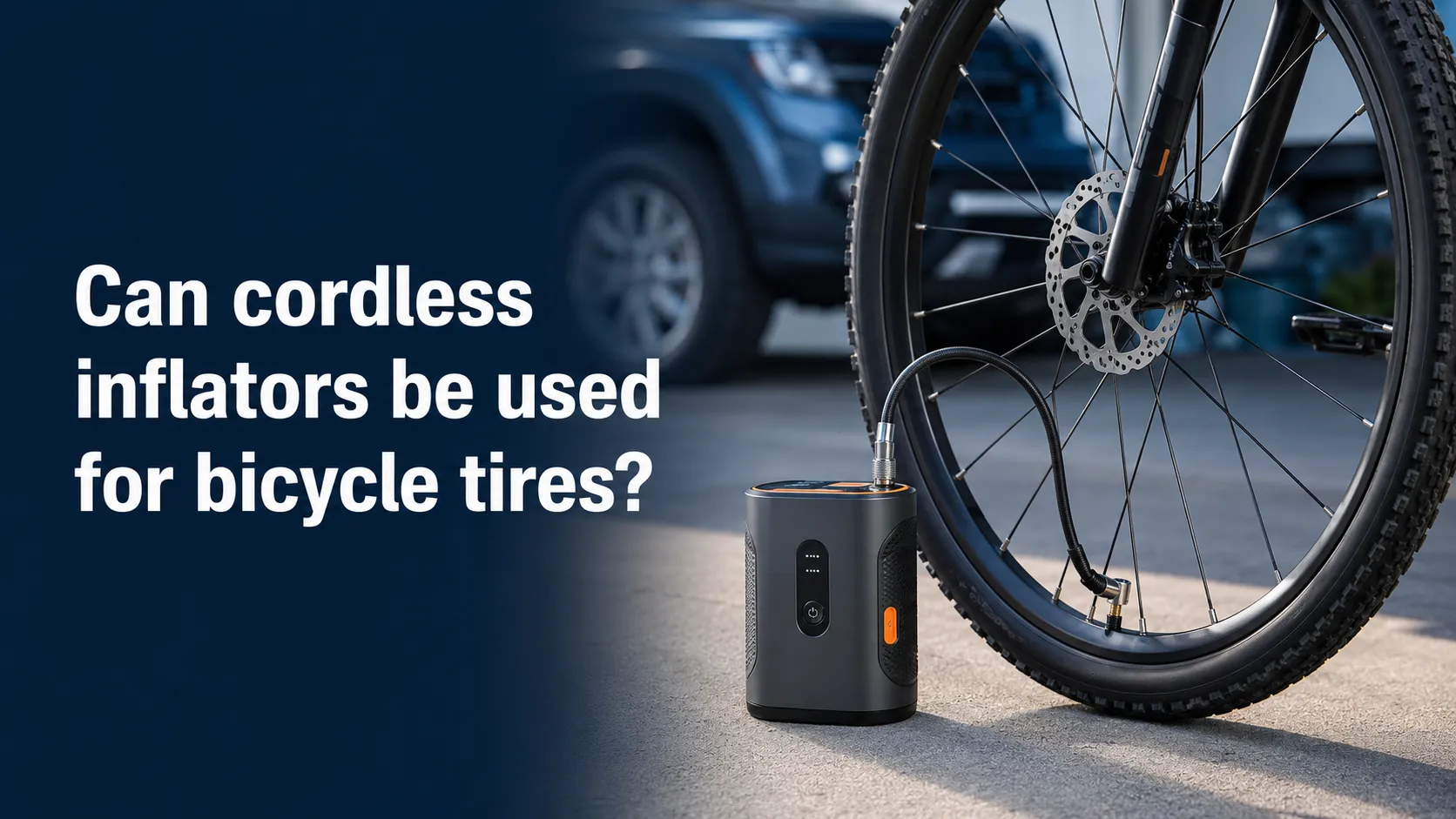 Can cordless inflators be used for bicycle tires