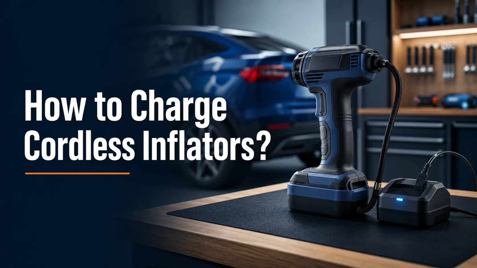 How to charge cordless inflators