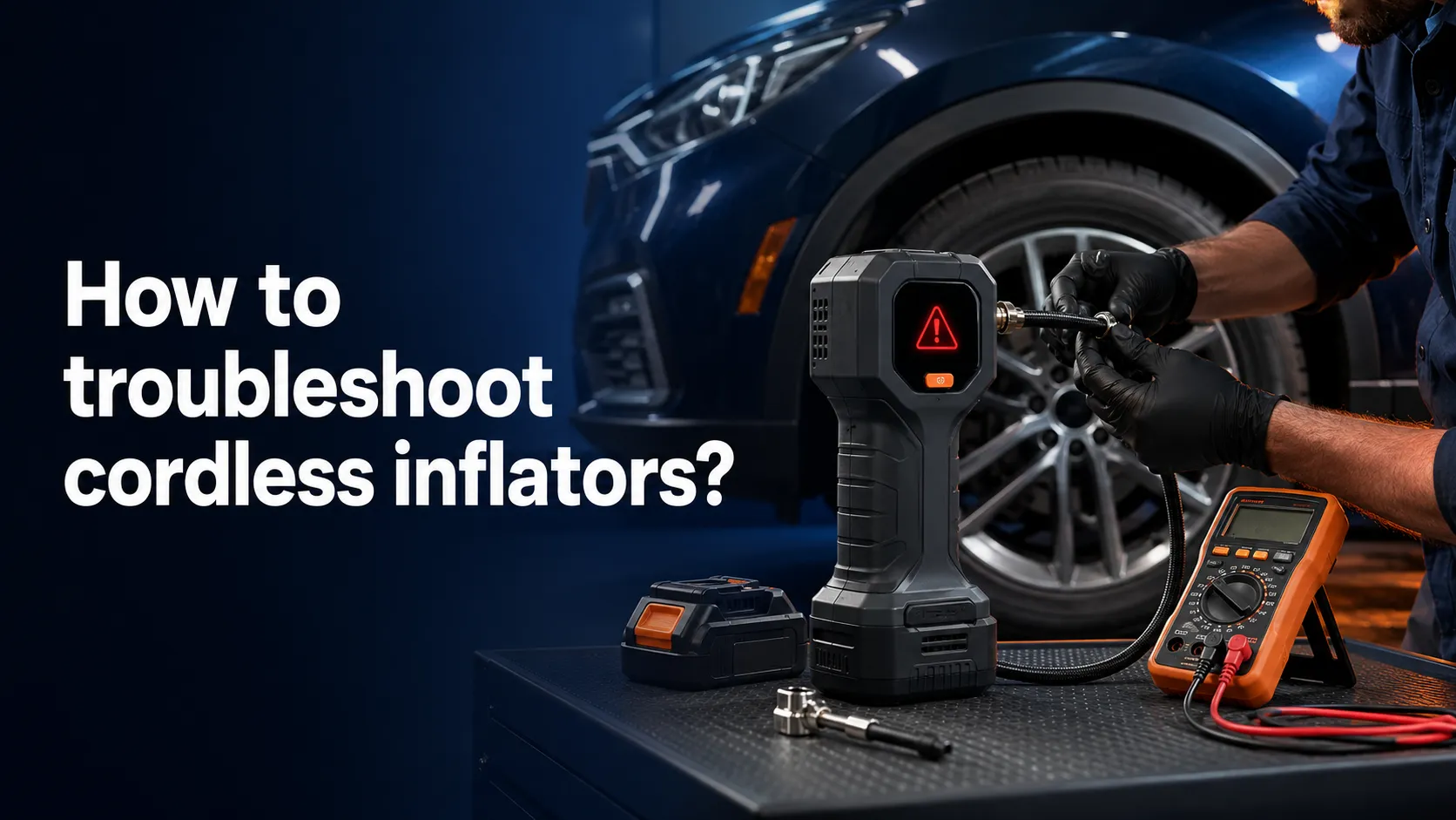 How to troubleshoot cordless inflators
