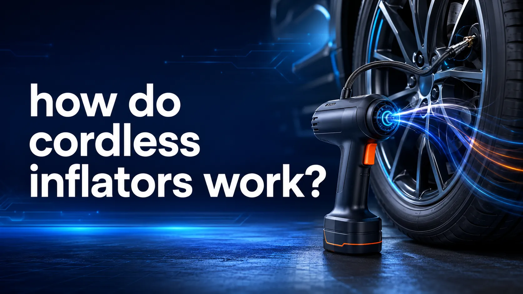how do cordless inflators work