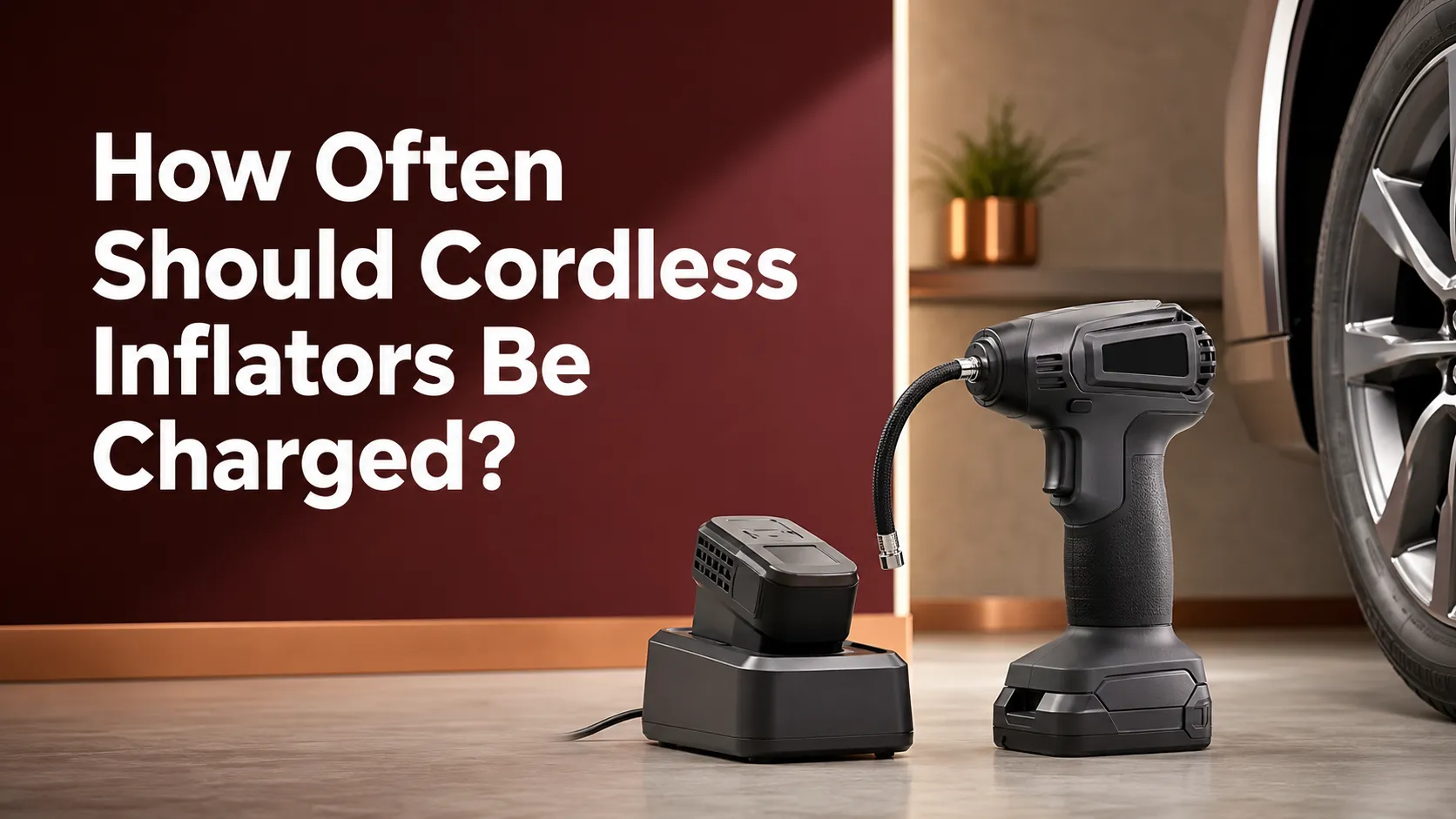 how often should cordless inflators be charged