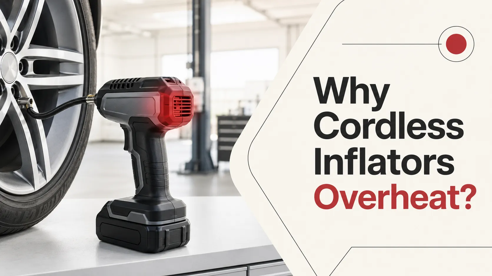 why cordless inflators overheat