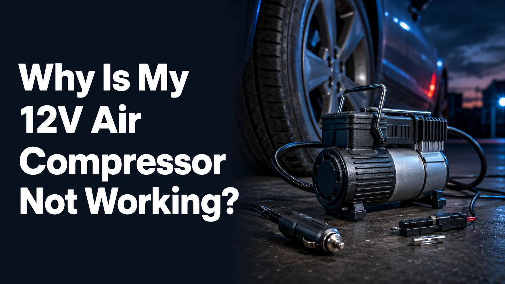 why is my 12v air compressor not working