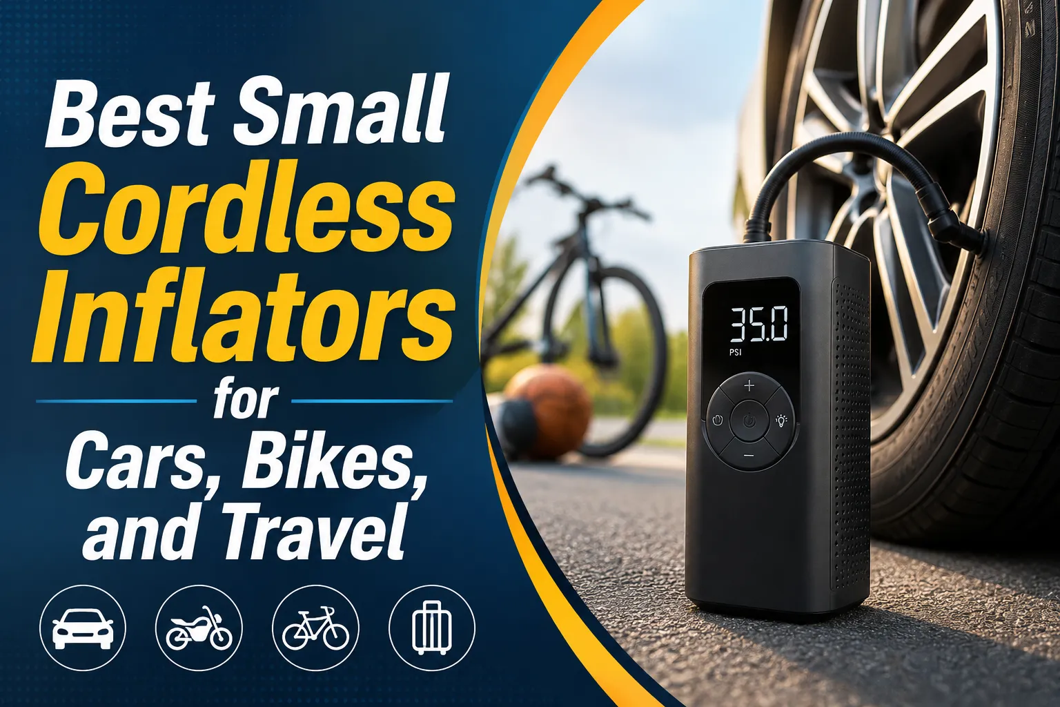 Best Small Cordless Inflators for Cars, Bikes, and Travel