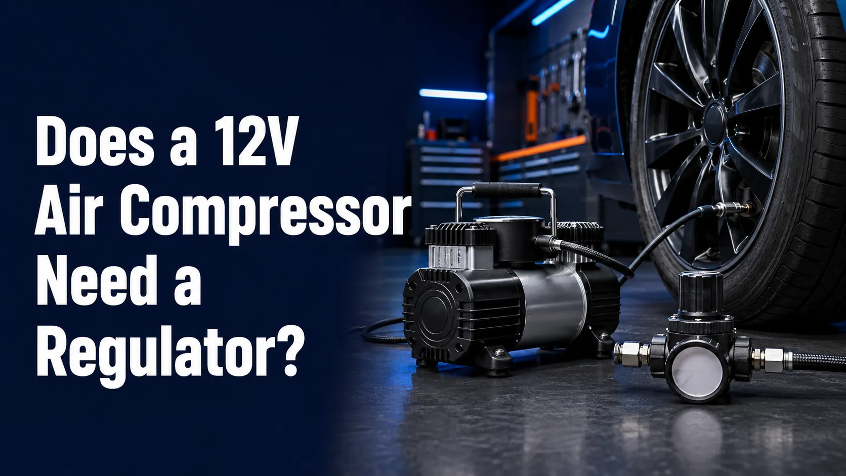 Does a 12v air compressor need a regulator