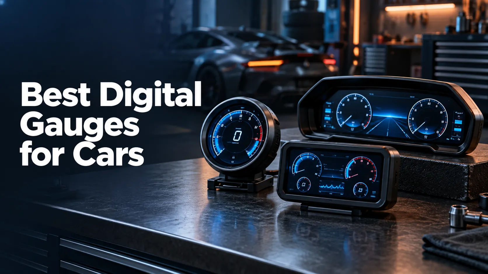 Precision digital gauges in a custom dashboard